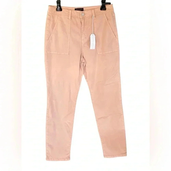 Sanctuary Women's Size 32 Standard Surplus Khaki High Rise Pants in Pink - Picture 1 of 8
